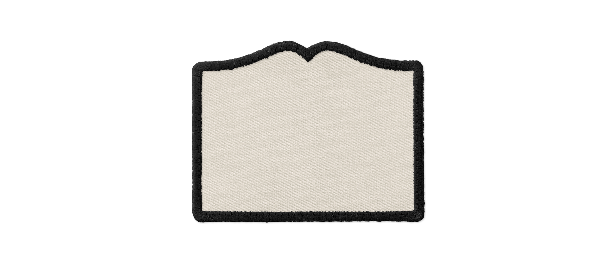 Welcome sign patch shape preview